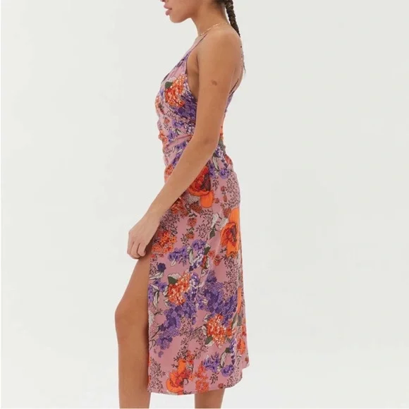knee length dresses for ladies Orion Printed Maxi Dress in Navy/White main image 0